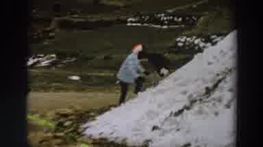 Italy (1958): Green Rolling Hills In The Countryside A Man Women And Child