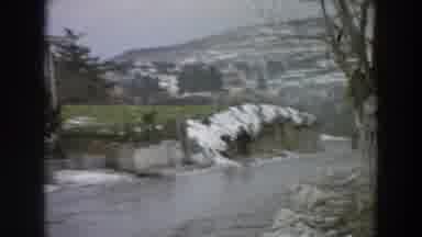 Italy (1958): Driving On Icy Roads In Village