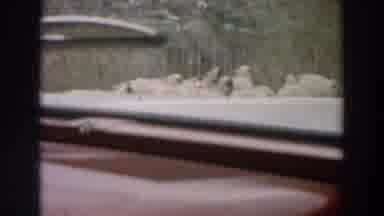 Italy (1958): Traveling In A Red Car At Countryside On A Narrow Road
