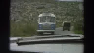 Italy (1958): Driver Get Up Close And Personal With Military Truck On Road With