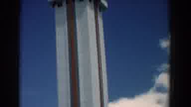 South Carolina (1958): View Of Red And White Tower On A Clear Sunny Day