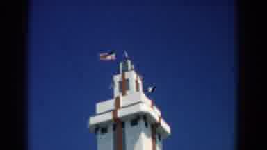 South Carolina (1958): Clip Of Large Building Cuts To Overhead Shot Of Muddy