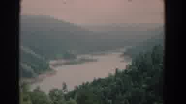 South Carolina (1958): Winding River Bank Going Into The Distance Disappearing