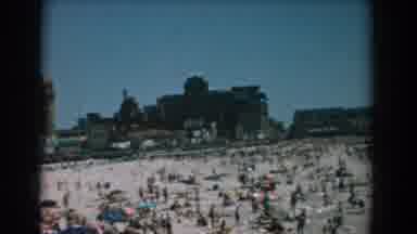 Yorktown Virginia (1958): View Of People On Crowded Beach On A Bright Sunny Day