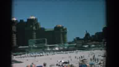 Yorktown Virginia (1958): Crowded Beach In The Summer Near High Rise Buildings