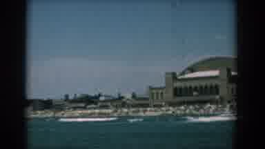 Yorktown Virginia (1958): Watching The Waves Crash On The Beach On A Bluebird Day