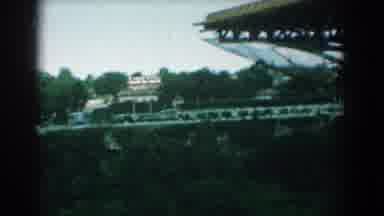 Yorktown Virginia (1958): A Tour Bus Is Passing By The View Of A Stadium