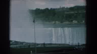 Yorktown Virginia (1958): Panning View Of Very Large Waterfall