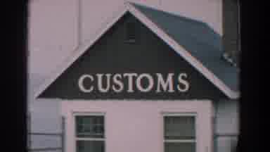Yorktown Virginia (1958): Stop At Office of Customs