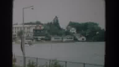 Yorktown Virginia (1958): View Of A Lake Shore With Breeze In-Front Of Houses And