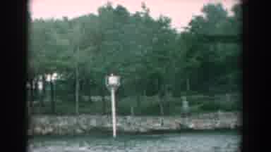 Yorktown Virginia (1958): Crossing River Rocky Edge Property Many Trees Big Garden