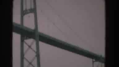 Yorktown Virginia (1958): Long Bridge On A Dark Cloudy Day Old Video