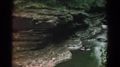 Yorktown Virginia (1958): Two People Walking Along Murky Stream Water On A Clear