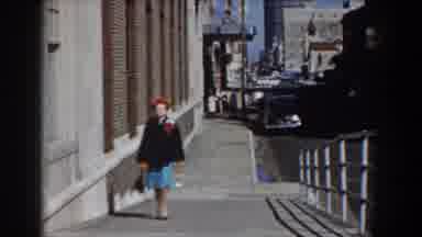 Yorktown Virginia (1958): Alone Woman Roaming The Side Street