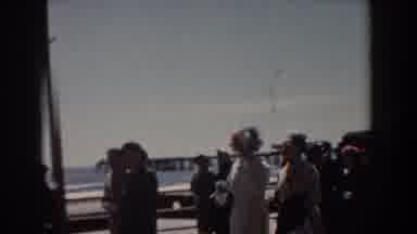 Yorktown Virginia (1958): Sea People Spring Water Beach Walk Cold Wind Sand Girls