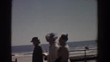 Yorktown Virginia (1958): People Out In The Sun With Too Much Clothing On Admiring