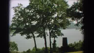 Florida (1959): View Of Green Trees And Blue Lake water On A Clear Sunny Day