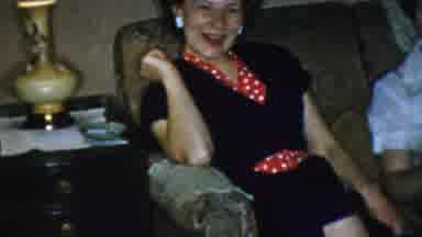 Paramus New Jersey (1959): Three Sisters Pitted On The Living Room Enjoying The
