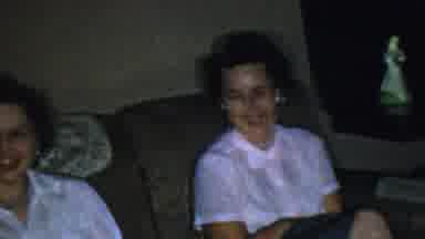 Paramus New Jersey (1959): Vintage Scene Of Three Women Sitting On A Brown Couch