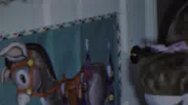 Paramus New Jersey (1959): Child Playing Pin The Tail On The Donkey While Bandaged