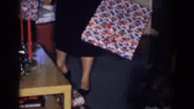 Bel Air Maryland (1960): Super Excited Child Opening Presents On Christmas Morning