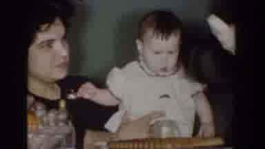 Bel Air Maryland (1960): A Family Playing With A Baby On His Or Her Birthday