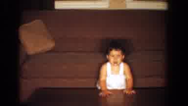Bel Air Maryland (1960): A Toddler Uses A Coffee Table As A Support While Standing