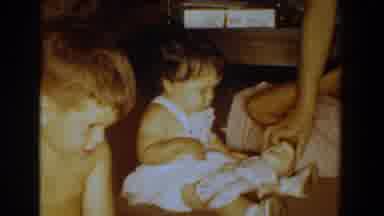 Bel Air Maryland (1960): Little Boy Sits Next To Little Girl With Doll Cut To Girl
