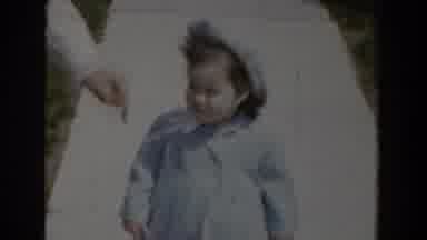 Bel Air Maryland (1960): Little Girl Walks Towards The Camera Along The Sidewalk
