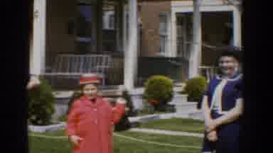 Bel Air Maryland (1960): Family Of Five In Their Sunday Clothes Standing Outside