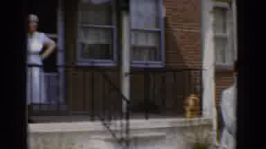 Bel Air Maryland (1960): Five People Standing In Front Of Red Brick Building On A
