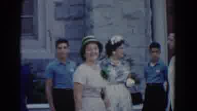 Bel Air Maryland (1960): Group Of People At A Wedding Men Women And Children