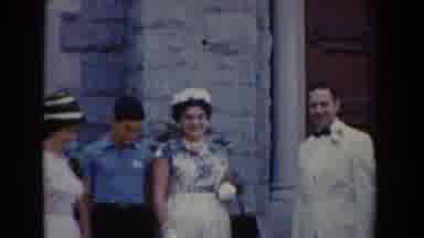 Bel Air Maryland (1960): Women And Male Cadets Standing And Posing For Picture And
