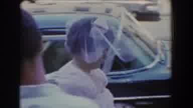 Bel Air Maryland (1960): Wedding Day For Bride Being Walked Into A Building