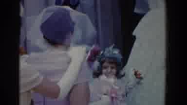 Bel Air Maryland (1960): Bridal Party Entering Church For Wedding With Party Bride