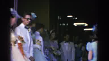 Bel Air Maryland (1960): Picture Of Wedding Party Lined Up Outside Of Building In