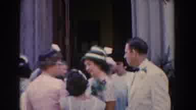 Bel Air Maryland (1960): Coming Out Of Church With The Congregated Gossips In The