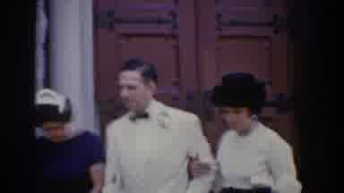 Bel Air Maryland (1960): Husband And Wife Just Married Outside Of Church With