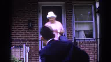 Bel Air Maryland (1960): Woman Meeting Her Chauffeur