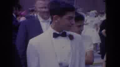 Bel Air Maryland (1960): Well Dressed Men And Women Gather Outside And Laugh Talks