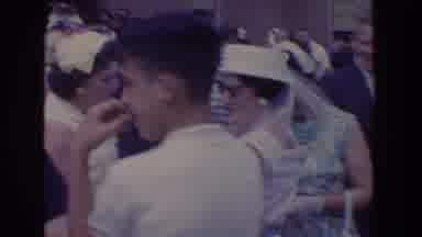 Bel Air Maryland (1960): Multiple Ladies In Dresses And Hats At A Social Gathering