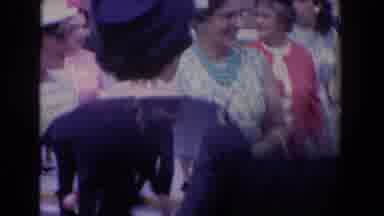 Bel Air Maryland-1960: Men Wearing Grey Suits Stand Near Large Crowd Talking On