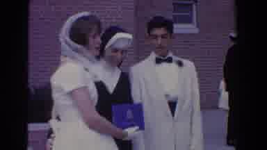 Bel Air Maryland (1960): A Young Man And Woman With A Nun