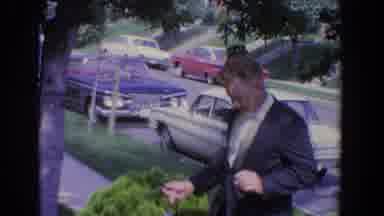 Bel Air Maryland (1960): After Wedding Ceremony Couple Get Together With Family At