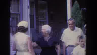 Bel Air Maryland (1960): Women And Men Of All Ages Greet Each Other Upon Leaving A