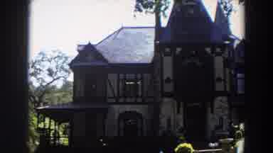 California (1964): An Outside View Of A Big Beautiful Old House Wait A Tall Peak