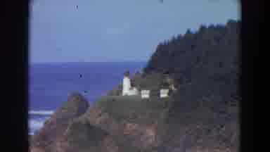 California (1964): Rustic View Of Small Village On The Coast Surrounded By Trees
