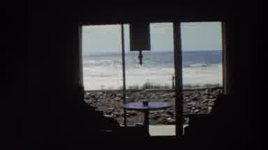 California (1964): Sea Water View Room Screen Nature Stone Wave Window Glass
