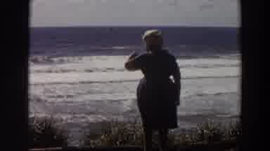 California (1964): Woman Looks Out To The Sea