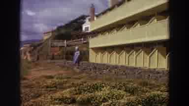 California (1964): Grandma Is Enjoying The Sunshine And Ocean Breeze Outside Of